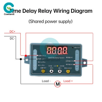 DC5V 12V 24V Adjustable Time Delay Relay Module LED Digital Timer Control Switch - Image 1 of 4