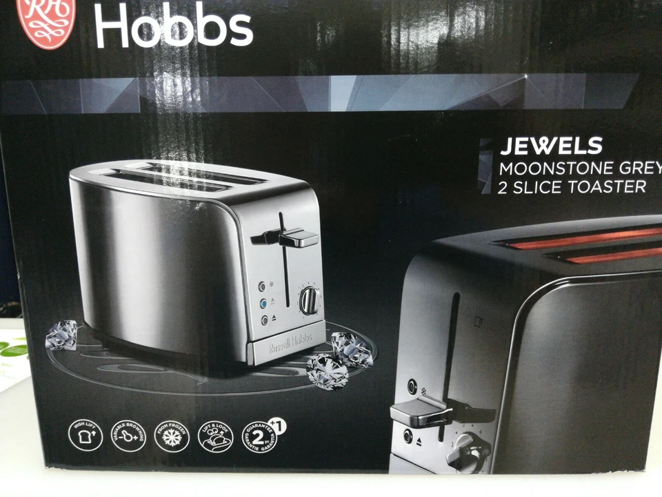 Tostapane Russell Hobbs 2 fette 1200 W fondo raccoglibriciole inox professional  - Immagine 1 di 4