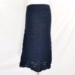 Falda Christiane Celle para Mujer Talla XS Lana Crochet Negro Forrada A-line A1P - Imagen 1 de 10
