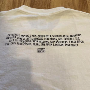 90s SUB POP Hype! Promo T-Shirt Nirvana Mudhoney Grunge VTG M Sundance - Picture 1 of 6