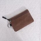 Solid Color Mini Coin Pouch With Key Ring Pouch Bag Canvas Coin Purse  Men