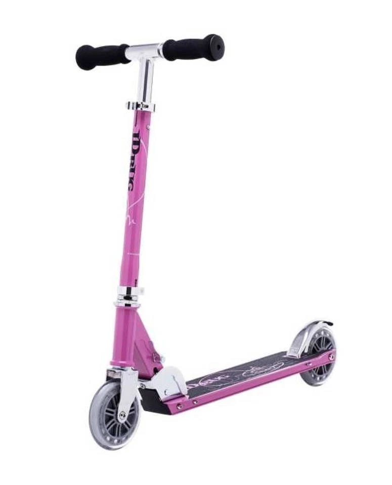 JD Bug Classic Street 120 Pink Kids Foldable Scooter - Image 1 of 4