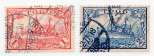 Togo 16-17 Used 1900 German Colonial issues CV $125 - Picture 1 of 1