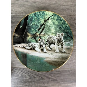 Partners Natures Playmates por Charles Frace’ #1 Placa Tigres Blancos 1991 - Imagen 1 de 4
