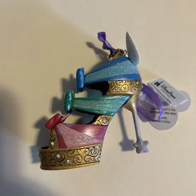 Disney Parks Christmas Ornament 3 Fairies Sleeping Beauty  Shoe High Heel NWT - Image 1 of 2