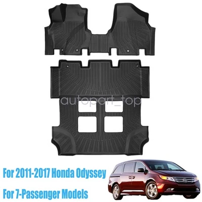 Tapetes 3D forro para Honda Odyssey TPE 2011 2012 2013 2014 2015 2016 2017 Foto 1 de 4