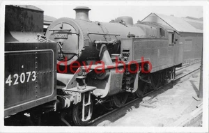 Railway Photo LMS 4P 42093 Gateshead Shed 1956 Fairburn 2-6-4T Loco - Picture 1 of 1