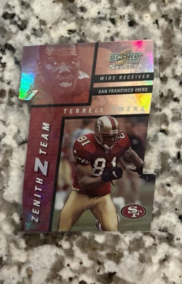 Terrell Owens 2001 Score Select Zenith Z Team Die-Cut Refractor /100 - 49ers - Image 1 of 2