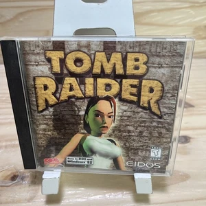 Tomb Raider Juego PC DOS Windows 95 Eidos 1996 Lara Croft Manual Incluido - Imagen 1 de 8