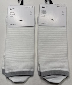(2) Nike Spark Lightweight No Show Running Socks Men’s Size 2XL White FREE SHIP - Picture 1 of 7