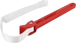 12 Inch Pipe Strap Wrench | Adjustable Nylon Silver and Black - Picture 1 of 6