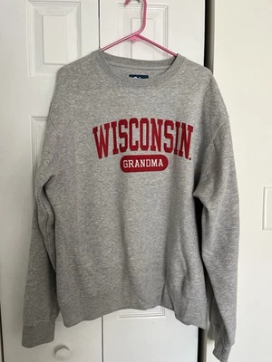Sudadera para mujer Wisconsin Badger Grandma Crew Foto 1 de 3