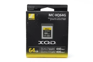 [MINT IN BOX] Nikon XQD Memory Card 64GB MC-XQ64G 440MB/s 400MB/s FROM JAPAN - Picture 1 of 4