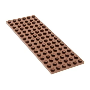 1x Lego Building Plate 6x16 Red Brown Basic Boat Ship 10210 21310 4539113 3027 - Picture 1 of 1