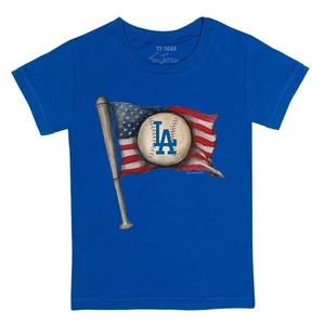 Tiny Turnip Los Angeles Dodgers MLB Baseball USA Flagge T-Shirt 2XL NEU Neu mit Etikett - Bild 1 von 1