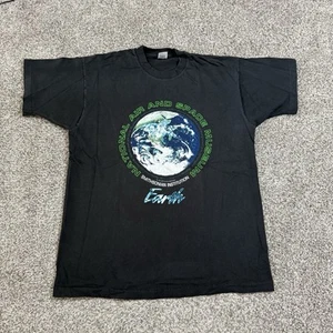 Vintage 90s Smithsonian National Museum Of Natural History 1996 XL T Shirt Globe - Picture 1 of 6