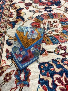 Leonard Paris 100% Seide Krawatte Abstrakt Malerisch Blumenmuster Made in Italy Luxus - Bild 1 von 7