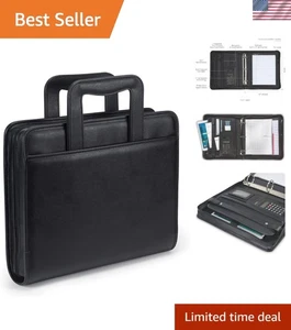 Portafoglio/Portfolio Professionale con Custodia di Chiusura con Cerniera, 2 Pollici Rimovibile... - Foto 1 di 7