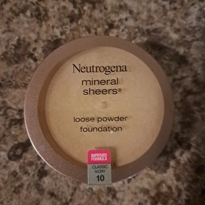 Neutrogena Mineral Sheers Loose Powder Foundation Classic Ivory 10 Shade SEALED - Image 1 of 4