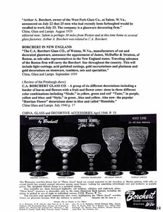 Borchert Glass of Weston, WVa-Decorator & Cutting Firm - Picture 1 of 2