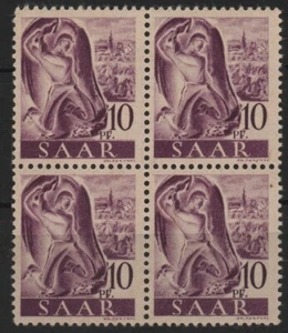 SAAR / Saarland / Alemania 1947, Professions and Views, 10 pf. Mi SL 210Z, MNH - Imagen 1 de 2
