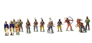 Britains / Johillco Painted Lead Indians & Other Figures - Picture 1 of 6