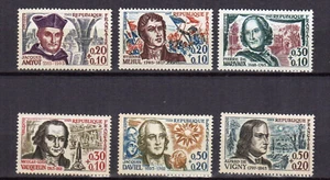 France 1963 célébrités Y&T 1370 à 1375 série de 6 timbres MNH /TE4132c - Imagen 1 de 1