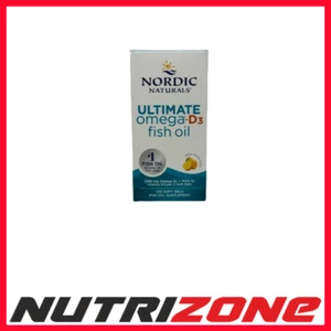 Nordic Naturals Ultimate Omega-D3 Fish Oil 1280mg, Lemon - 120 softgels - Picture 1 of 19