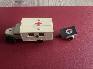 Wiking Sanitätstransport mit Anhänger H0 Mercedeskasten Lkw Neu - Bild 1 von 4