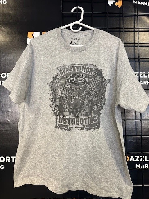 Competition Distributing Gray Short Sleeve T-Shirt Men's Size XL Foto 1 de 1