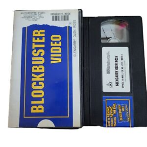 Blockbuster Video VHS Clamshell Rental Case & Tape Glengarry Glen Ross Rare HTF