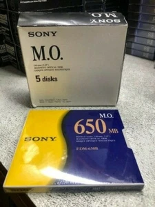 NEW Sony MO Media / 650MB- Box of 5 Discs - Picture 1 of 2