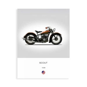 Stampa su Tela su Carta Poster o Quadro Rogan Mark Indian Scout 1938 - Imagen 1 de 2