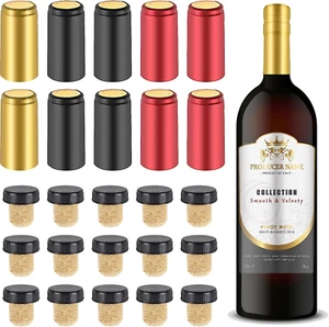 Sellador de vino para botellas de vino - Kit de resellador de botellas de vino de 60 piezas para crucero con P - Imagen 1 de 12