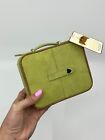 Dulwich designs small fold out jewelry box suede green NEW