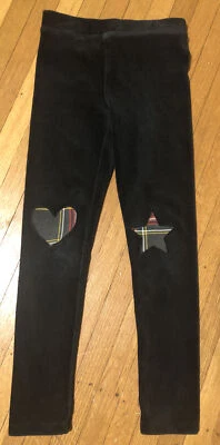 Crewcuts ribbed Black velour leggings Size:7 EUC - Image 1 of 4