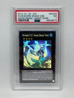 Yu-Gi-Oh! Number C32: Shark Drake Veiss [ABYR-EN039 Ghost Rare PSA NM 7] *HOT* - Image 1 of 2