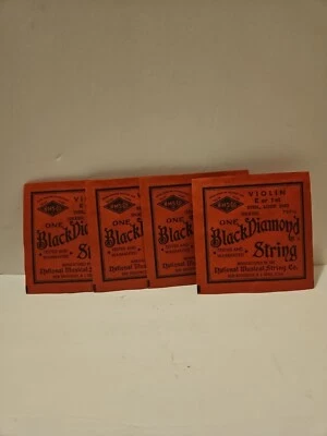 BLACK DIAMOND STRINGS Vintage VIOLIN E Or 1ST Steel Loop End Set Of 4 - Изображение 1 из 3