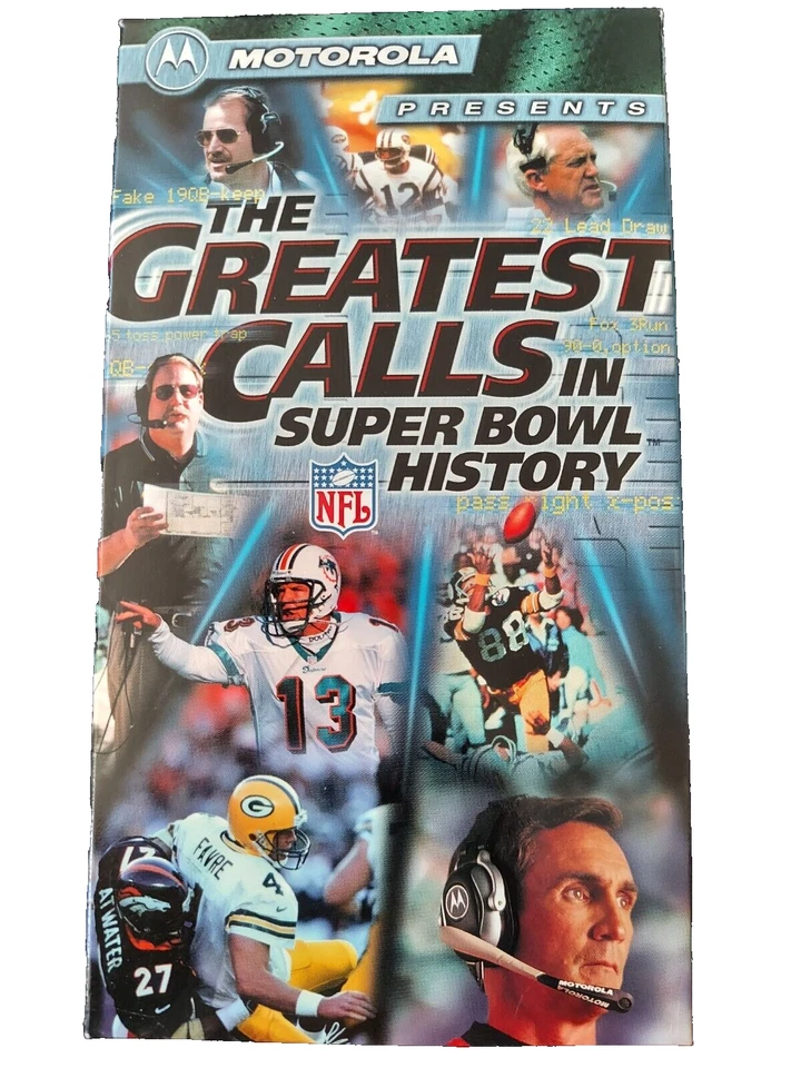 The Greatest Calls In Super Bowl History Motorola VHS Tape NFL Sealed New - Image 1 of 3