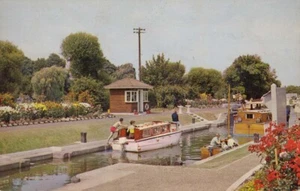 (r05) Die Schleuse von Chertsey - Surrey Postkarte - Bild 1 von 2