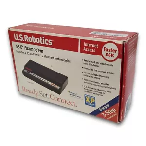 US Robotics USR5686E 56k V.92 External Serial Data Fax Modem Read Description - Picture 1 of 3