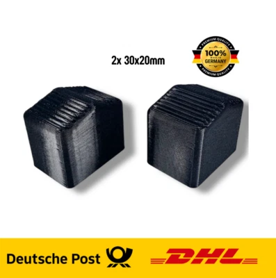 MARKENLOS 2x Passend für Hailo Zarges Fuss 30x20mm Aussenfuss Leiterschuh Leiterfuss
