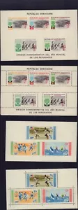 REPUBBLICA DOMINICANA B31-B33, C115-C117 PERFORATA. + FOGLI IMPERF COME NUOVI NO GOMMA - Foto 1 di 2