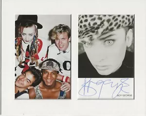 Boy George culture club signed genuine authentic autograph UACC RD AFTAL COA - Picture 1 of 1