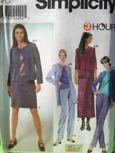 Simplicity Sewing Pattern 9399 Top Pants Skirt Size 4-10 Uncut Water Damaged - Picture 1 of 3