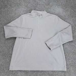 Suéter Pullover Rhone Commuter 1/4 Cremallera Para Hombre XXL Beige Manga Larga - Imagen 1 de 12