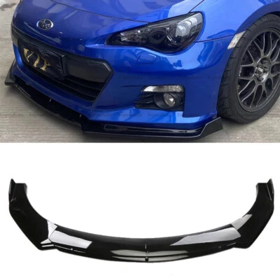 Parachoques delantero universal divisor de alerón labial negro brillante para Subaru Crosstrek Foto 1 de 4