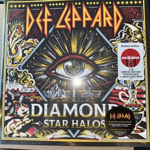 Def Leppard: Diamond Star Halos TARGET exklusive LP rot gelb Vinyl. Versiegelt Neu - Bild 1 von 4