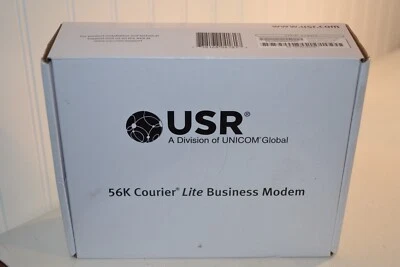 USR Unicom Global 56K Courier Lite Business Modem US Robotics 5686G - Image 1 of 4