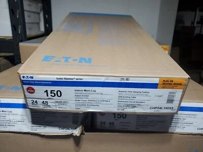 Eaton CHP24L150X5 Indoor Main Lug LC 150A 24SP 48C 1PH 3W 120/240V - Image 1 of 4